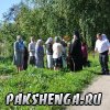 д. Пакшеньга 31 августа приезд Владыки Василия для освящения фундамента строящегося храма в честь св. блаж. Матроны Московской.